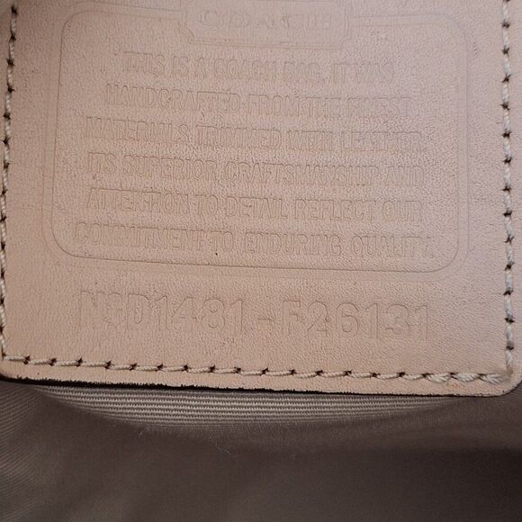 Coach Devin 26131 Brown Canvas/Leather Shoulder/Tote Bag - Picture 9 of 11